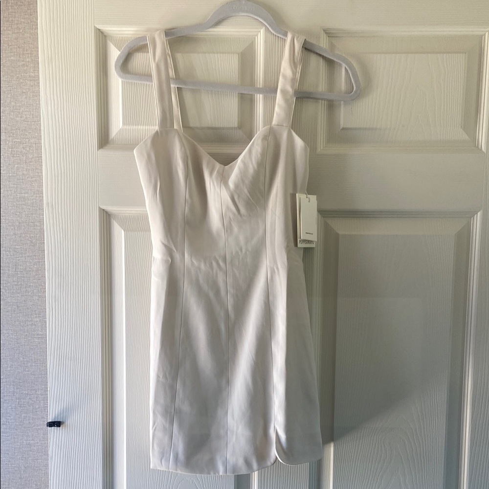 Peppermayo Match Point Mini Dress - Ivory